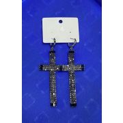 Серьги металлические стразы по 585