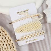 Набор заколок для волос Farres Pretty Girl «Жемчуг» 24-00005-7 3 шт.