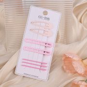 Набор заколок для волос Farres Pretty Girl невидимка, зажим, клик-клак, розовый TS00052-4 7шт.