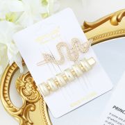 Набор заколок для волос Farres Pretty Girl «Золотая анаконда» 24-00010-4 2шт.