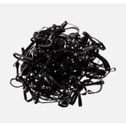 Парикмахерские резинки силиконовые черные d1,5см. 50гр.