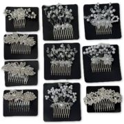 Гребень для волос жемчуг, стразы