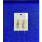 Серьги с цирконием серебро