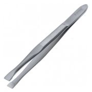 Пинцет Zinger прямой с выемкой для пальцев B165 S