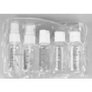 Набор в чехле Queen Fair 5предметов: бут с расп-35мл,доз-35мл,3 бут-35мл со шкалой