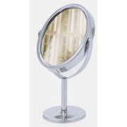 Зеркало настольное Queen Fair мет нож овал МЕТАЛЛ 8*9,5/9*16см с увел серебр