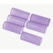 Бигуди-липучка Queen Fair d5*6,5см фиолет пакет