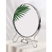 Зеркало настольное queen Fair круг с/увел METAL 6R/d14/16*18см металл серебро