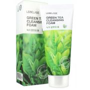 Пенка для умывания LEBELAGE с экстрактом зеленого чая, GREEN TEA CLEANSING FOAM, 100мл.