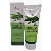 EKEL. Ультраувлажняющая пенка для умывания с экстрактом зеленого чая, Green Tea Ultra Moisture Foam Cleanser, 100 мл