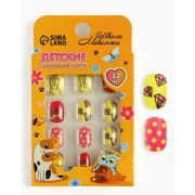 Детские накладные ногти Школа Макияжа «Зайчик», 12 шт