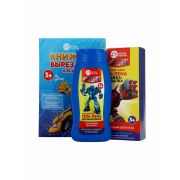 Набор детский Чистое счастье «MEGABOT», гель-пена 250мл, книжка-вырезалка А5