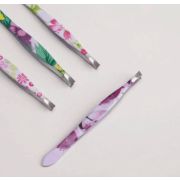 Пинцет Queen Fair №1 прямой узкий 8,5см Ассорти