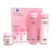 Набор средств для лица 3W CLINIC увлажняющих с цветочными экстрактами ( тонер, эмульсия, крем)