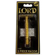Бритва безопасная Lord Классический Металлическа ручка золото