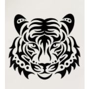 Татуировка на тело «Голова тигра» 5,3*6,3см.