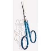 (X)Ножницы для кожи BriZger KN-12 прямые, цветное покрытие (синий)